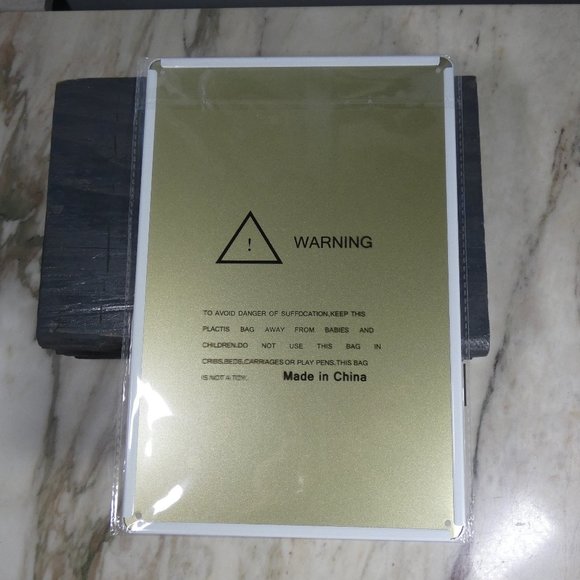 Metal Sign "Shoes Off Witches" Ruby Slippers Shabby Chic Look - Picture 4 of 4